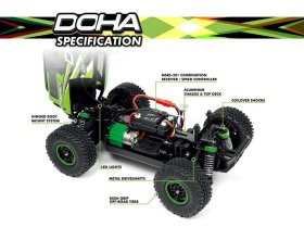 Maverick Doha 1/20 4WD Electric Truck (zielony) | 150703 HPI