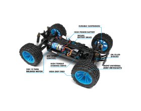 Maverick Phantom MT Monster Truck szczotkowy 4WD 1:10 (niebieski) | 150603 HPI