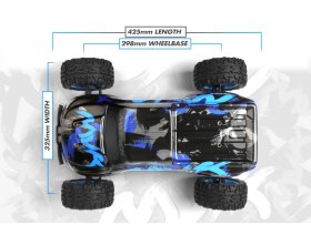 Maverick Phantom MT Monster Truck szczotkowy 4WD 1:10 (niebieski) | 150603 HPI
