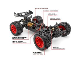 Maverick Quantum+ XT Flux Stadium Truck 3S 4WD 1/10 (czerwony) | 150301 HPI