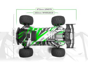 Maverick Quantum2 XT Flux Stadium Truck 4WD 1/10 (zielony) | 150408 HPI