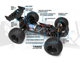 Maverick Quantum2 XT Stadium Truck 4WD 1/10 (niebieski) | 150402 HPI
