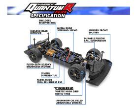 Maverick QuantumR Flux Muscle Truck 4WD 4S 1/8 Brushless (niebieski) | 150310 HPI