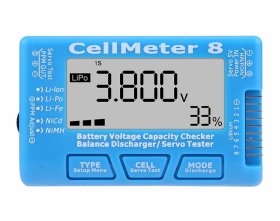 Miernik CellMeter 8 Tester Napięcia Serw ESC Li-Po Li-Ion Li-Fe NiMH NiCd | L150 