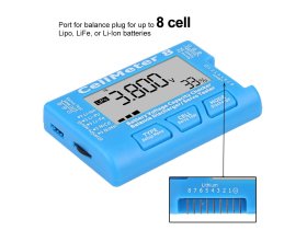 Miernik CellMeter 8 Tester Napięcia Serw ESC Li-Po Li-Ion Li-Fe NiMH NiCd | L150 