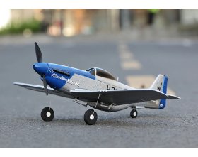 Mini Mustang P51D Scaled Warbird Airplane niebieski RTF (450mm) | TOP097B01 TOP RC HOBBY