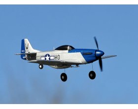 Mini Mustang P51D Scaled Warbird Airplane niebieski RTF (450mm) | TOP097B01 TOP RC HOBBY