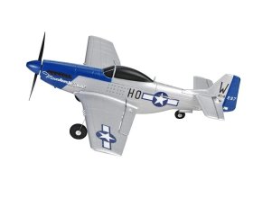 Mini Mustang P51D Scaled Warbird Airplane niebieski RTF (450mm) | TOP097B01 TOP RC HOBBY