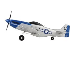 Mini Mustang P51D Scaled Warbird Airplane niebieski RTF (450mm) | TOP097B01 TOP RC HOBBY