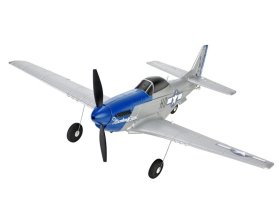 Mini Mustang P51D Scaled Warbird Airplane niebieski RTF (450mm) | TOP097B01 TOP RC HOBBY