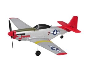 Mini Mustang P51D Scaled Warbird Airplane czerwony RTF (450mm) | TOP097B02 TOP RC HOBBY