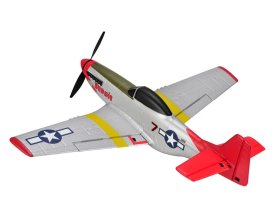 Mini Mustang P51D Scaled Warbird Airplane czerwony RTF (450mm) | TOP097B02 TOP RC HOBBY