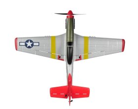 Mini Mustang P51D Scaled Warbird Airplane czerwony RTF (450mm) | TOP097B02 TOP RC HOBBY