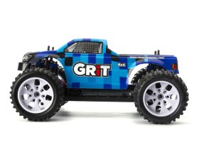 Monster Truck EMXT-1 1:10 Electric 4WD RTR 2,4GHz (niebieska kostka) - HIMOTO