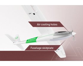 Motoszybowiec Kavan Alpha 1500 V2 ARF 1492mm Zielony | KAV02.8075V2