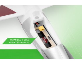 Motoszybowiec Kavan Alpha 1500 V2 ARF 1492mm Czerwony | KAV02.8076V2