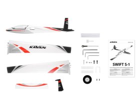 Motoszybowiec Kavan Swift S-1 2400mm ARF Czerwony | KAV02.8083