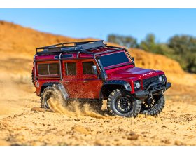 NOWY! TRX-4 Land Rover Defender Bezspinkowy Clipless Body 1/10 (piaskowy) | 82256-4 TRAXXAS