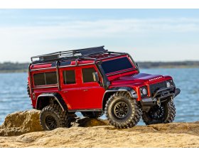 NOWY! TRX-4 Land Rover Defender Bezspinkowy Clipless Body 1/10 (czerwony) | 82256-4 TRAXXAS