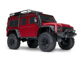 NOWY! TRX-4 Land Rover Defender Bezspinkowy Clipless Body 1/10 (czerwony) | 82256-4 TRAXXAS