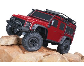 NOWY! TRX-4 Land Rover Defender Bezspinkowy Clipless Body 1/10 (czerwony) | 82256-4 TRAXXAS
