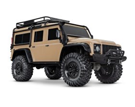 NOWY! TRX-4 Land Rover Defender Bezspinkowy Clipless Body 1/10 (piaskowy) | 82256-4 TRAXXAS
