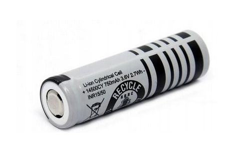 Ogniwo Akumulator Li-Ion 14500 750mAh 3,6V 2,7Wh | 14500CY HIGHPOWER