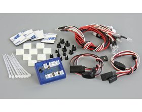 Oświetlenie samochodu LED ze sterowaniem 1/10 | QS00046-NW
