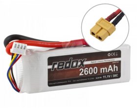 Pakiet LiPo 2600mAh 3S 11,1V 30C | REDOX