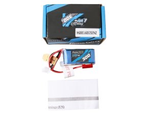 Pakiet LiPo 300mAh 7,4V 2S1P 45C | GEA3002S45JST GENS ACE