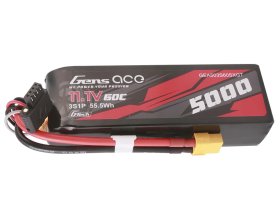 Pakiet LiPo 5000mAh 11,1V 60C 3S1P XT60 G-Tech | GEA503S60X6GT GENS ACE