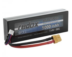 Pakiet LiPo 5000mAh 7,4V 2S 50C | REDOX