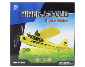 Piper J-3 CUB - samolot RC dla początkujących - niebieski | HL803