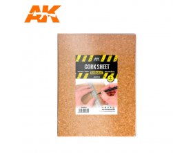Płyta korkowa gruboziarnista 6,0x200x290mm (1szt.) | AK8055