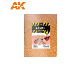 Płyta korkowa gruboziarnista 2,0x200x300mm (2szt.) | AK8053