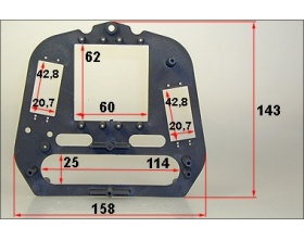 Płyta mocująca serwo-mechanizmy do modeli w skali 1:6 - FG 6117