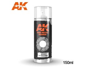 Podkład Do Metalu Fine Metal Primer Spray Szary 150ml | AK1016 AK INTERACTIVE