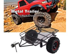 Przyczepa Metalowa D90 TRX4 SCX10 1/10 Car Frame Metal Trailer Rock Crawler Truck