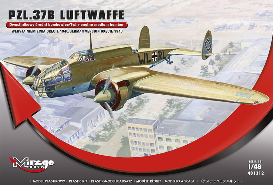 PZL 37B Luftwaffe (Okęcie 1940) 1:48 | 481312 MIRAGE