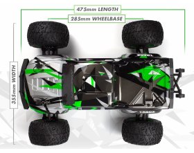Maverick Quantum2 MT Flux Monster Truck bezszczotkowy 4WD 1:10 (zielony) | 150406 HPI