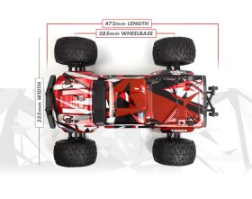 Maverick Quantum2 MT Flux Monster Truck bezszczotkowy 4WD 1:10 (czerwony) | 150405 HPI