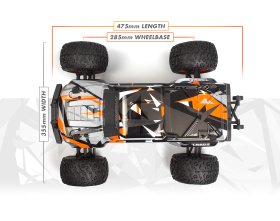 Maverick Quantum2 MT Monster Truck szczotkowy 4WD 1:10 (pomarańczowy) | 150401 HPI