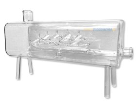 Rafandynka model statku w butelce (250x78x155mm)