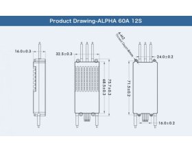 Regulator ESC ALPHA 60A HV 6-12S do dronów FOC | TM/ALPHA-60A-HV T-MOTOR