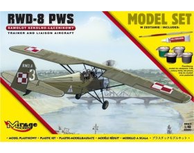 RWD-8 PWS Samolot Szkolno-Łącznikowy (Model Set) 1:48 | 848092 MIRAGE