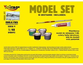 RWD-8 PWS Samolot Szkolno-Łącznikowy (Model Set) 1:48 | 848092 MIRAGE