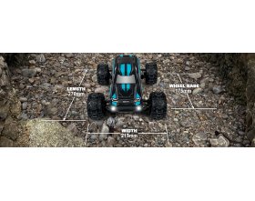 Samochód BlackZon Slyder MT Turbo 1/16 4WD 2S Brushless Pomarańczowy | 540210 HPI