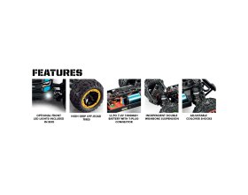 Samochód BlackZon Slyder MT Turbo 1/16 4WD 2S Brushless Pomarańczowy | 540210 HPI