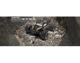 Samochód BlackZon Slyder ST Turbo 1/16 4WD 2S Brushless Zielony | 540214 HPI