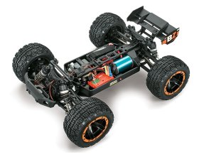 Samochód BlackZon Slyder ST Turbo 1/16 4WD 2S Brushless Pomarańczowy | 540216 HPI